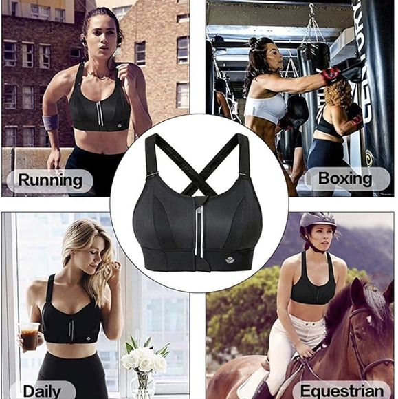 Yianna. Damen Sport Bra. Size Medium. - Picture 3 of 9
